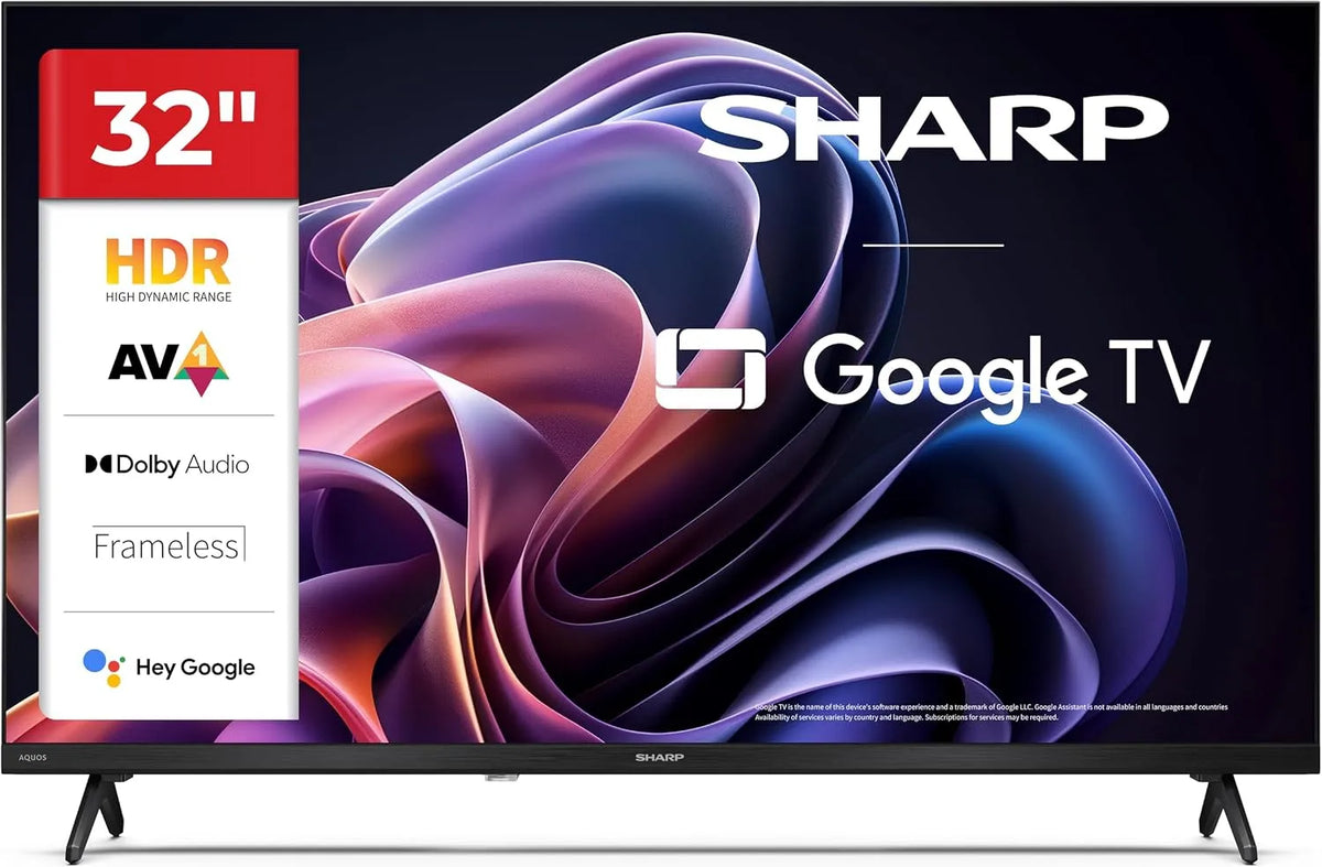 Google 32HF2265E Smart TV, 32 pouces, téléviseur, SHARP, TV HD Google 32' pour chambre et cuisine