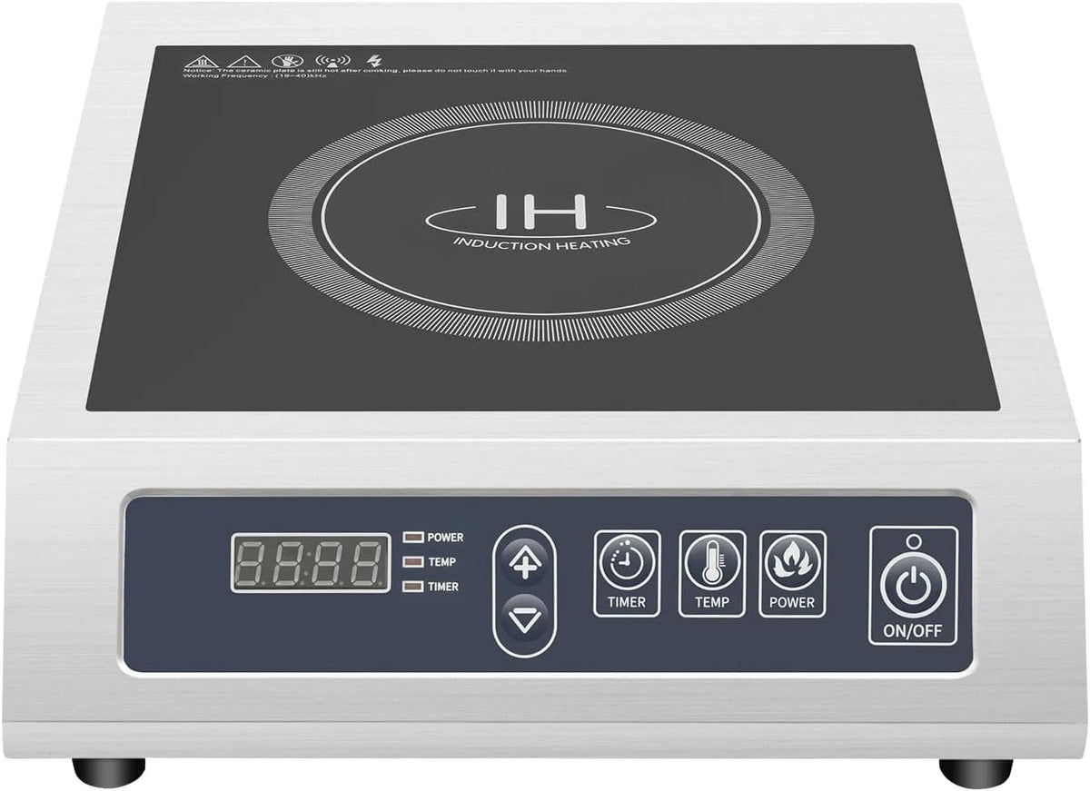 Ustensile de cuisson, 3500 W, professionnel, acier inoxydable, 11 niveaux de puissance, affichage LED, Plaque de cuisson à induction commerciale 3500