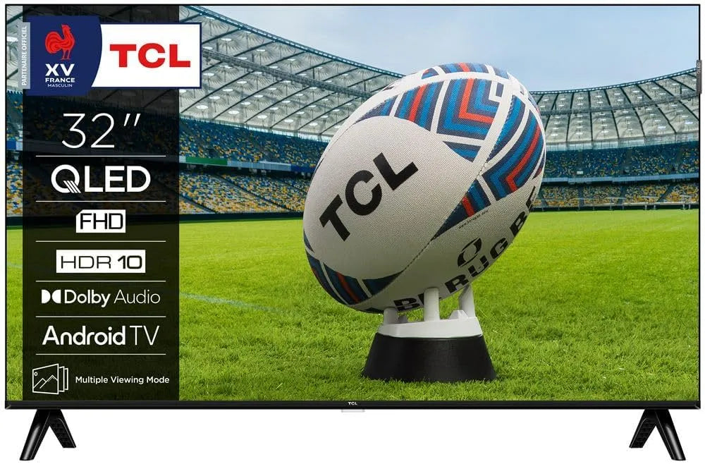 TCL 32S59K Smart TV, 80 cm, 50 Hz, téléviseur, QLED, Full HD, TCL TV LED 32S59K QLED Cadre sans Bord 50 Hz Full HD 80 cm