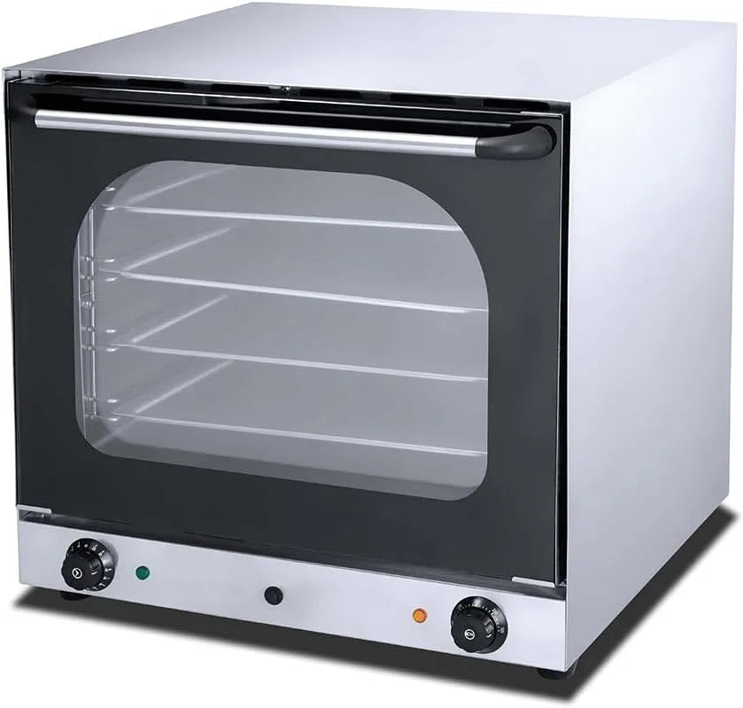 Four électrique, professionnel, acier inoxydable, 300°C, Four à Convection Professionnel - 300°C - Double Ventilation - Monophasé - Compact - Inox