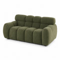 Canapé 3 places en tissu bouclé Vert Olive