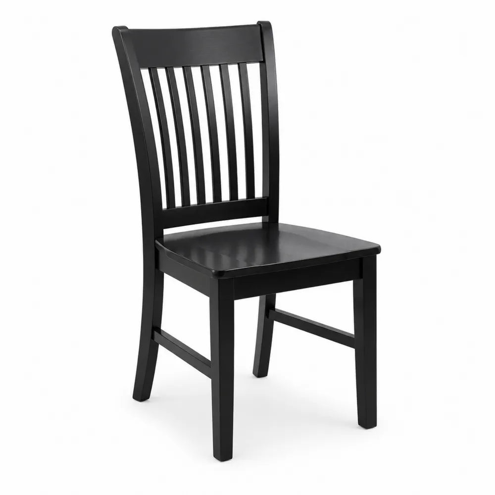 Chaise en bois noir