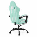 Chaise de bureau ergonomique en cuir synthétique et métal Menthe