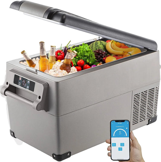VEVOR Glacière électrique, 35 L, 69, 3x34, 5x38, 1 cm, -20 à 20 °C, écran LCD, voiture, camping, mini frigo portable, Réfrigérateur Portable à