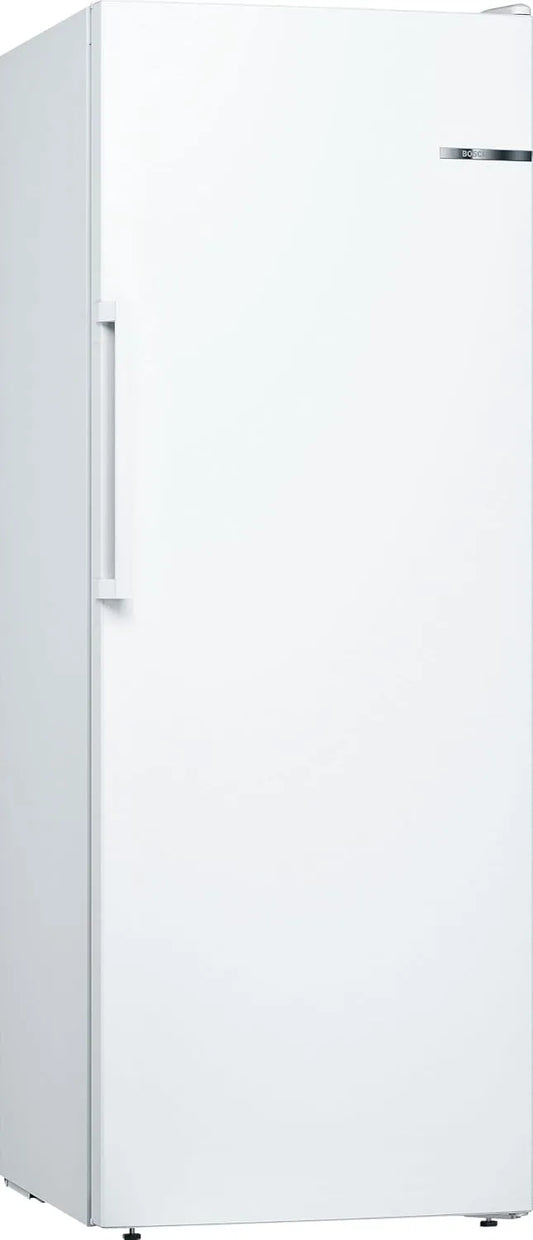 Bosch GSN29UWEW Congélateur, 200 L, 161 x 60 cm, No Frost, amovible, armoire congélateur, blanc, Tiroir de congélation xxL BigBox, Série 4, pose-libre