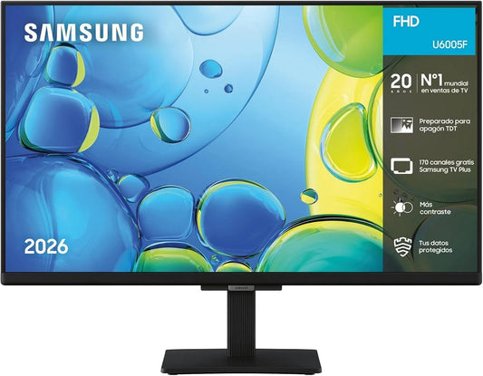 Samsung F6005 Smart TV, 24 pouces, téléviseur, 4K UHD, HDR, Full HD, capable de diffuser du contenu UHD 4K, OTS Lite