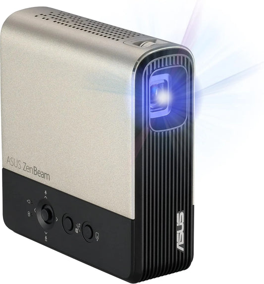 ASUS Rec.709 Vidéoprojecteur, 32 dB, portable, HDMI, projecteur vidéo, Batterie intégrée 6000 mAh autonomie 4 Heures, 854 x 480-300 lumens