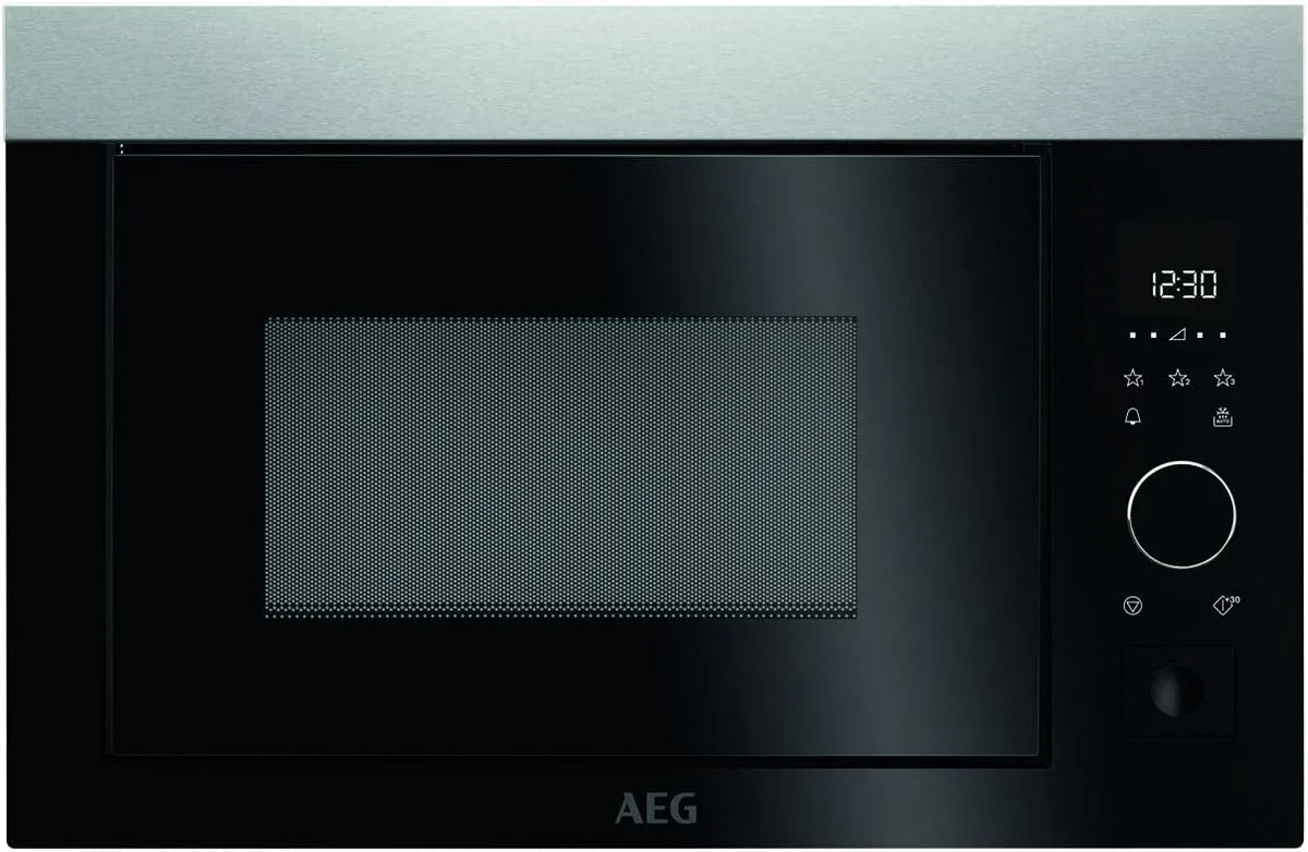 AEG MBE2657S-m Micro-ondes, 26 L, 900 W, encastrable, four micro-ondes, 500 kWh, éclairage intérieur