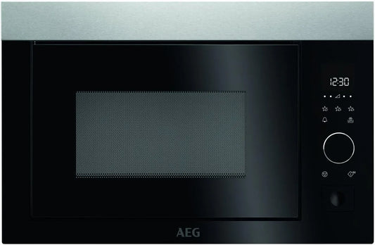 AEG MBE2657S-m Micro-ondes, 26 L, 900 W, encastrable, four micro-ondes, 500 kWh, éclairage intérieur