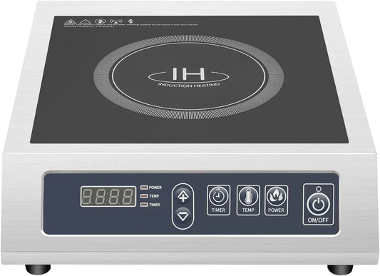 Ustensile de cuisson, 3500 W, professionnel, acier inoxydable, 11 niveaux de puissance, affichage LED, Plaque de cuisson à induction commerciale 3500