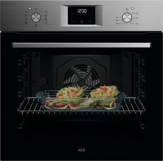 AEG Four électrique, encastrable, minuteur, 3 niveaux, vapeur, AEG Four encastrable - Série 5 avec air chaud annulaire: résultats de cuisson