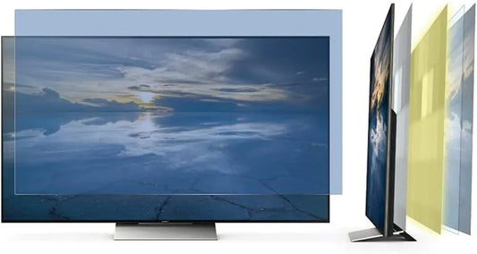 Smart TV, 58 pouces, 1269x721mm, téléviseur, 4K UHD, QLED, OLED, extérieur, écran LCD, 58 inches, WSHA Filtre Protecteur d'écran TV Anti-lumière Bleue