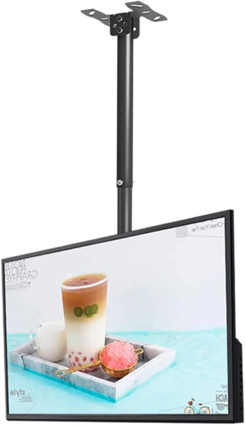 Smart TV, 40 pouces, téléviseur, convient pour les plafonds plats et voûtés, design inclinable, installation facile