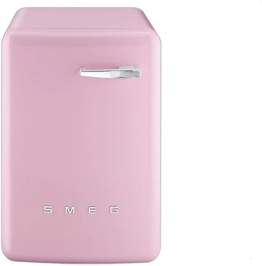 Smeg LBB14RO Lave-linge, 7 kg, pose libre, autonome, acier inoxydable, indépendant, 110°, min A+ Rose, Charge avant, Gauche