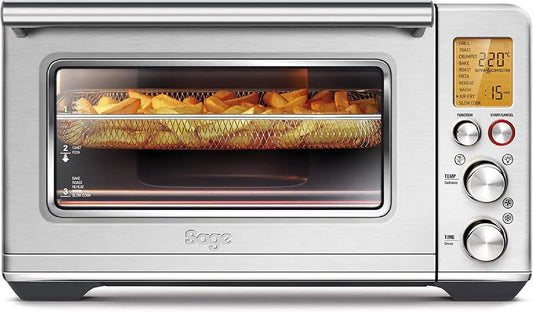 Sage Four électrique à pizza, 30cm, 22 L, 10 programmes, acier inoxydable, Element iQ PID, Toaster 6 Tranches, 10 Fonctions Dont Air Fryer, Sage The