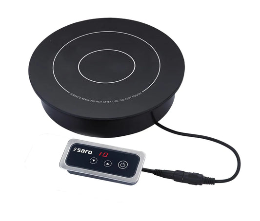 Ustensile de cuisson, 60 à 100 °C, encastrable, tactile, 2 zones de température, Affichage LED, pour Casseroles jusqu'à Ø 200 mm, 1 kW, 9 Niveaux de