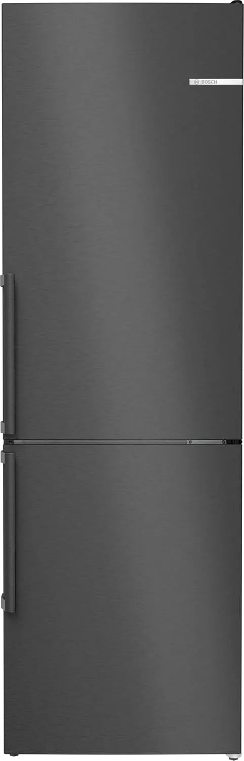 Bosch KGN36VxCT Réfrigérateur combiné, 218 L, 186 x 60 cm, No Frost, éclairage LED, Home Connect, frigo avec congélateur, noir, NoFrost, pose-libre