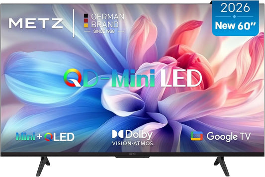 Google MNH7000Z Smart TV, 60 pouces, téléviseur, 4K UHD, QLED, HDR, son Dolby, HDMI, Bluetooth, 2026 Nouveau Modèle, Television Google TV Local