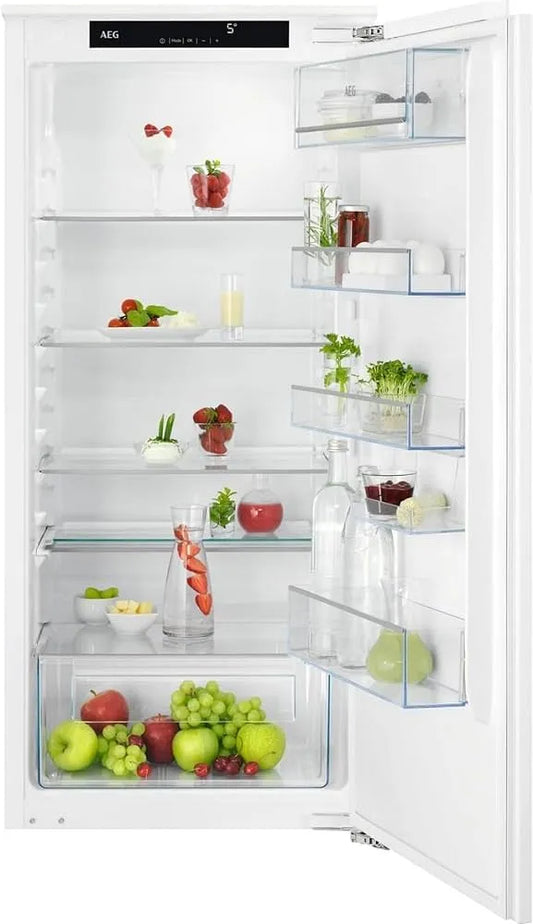 AEG Congélateur, 203 L, encastrable, écran LCD, armoire congélateur, série 5000 OptiSpace: 3 étagères en verre réglables sur plusieurs niveaux et 1