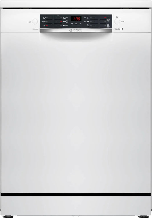 Bosch SMS26AW01F Lave-vaisselle, 60 cm, pose libre, blanc, Série 2