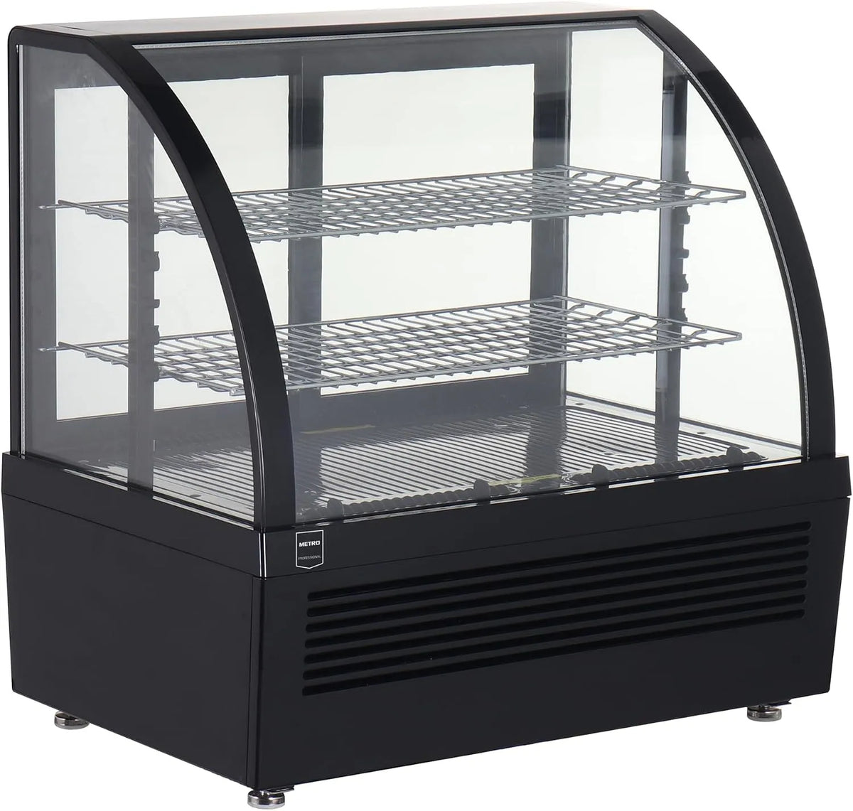 Vitrine réfrigérée GCV1100, 70, 5 x 47, 2 x 68, 7 cm, 100 L, 195 W, restaurant, noir, pour cafés, restaurants, boulangeries, METRO Professional