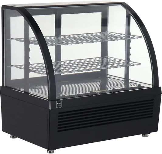 Vitrine réfrigérée GCV1100, 70, 5 x 47, 2 x 68, 7 cm, 100 L, 195 W, restaurant, noir, pour cafés, restaurants, boulangeries, METRO Professional