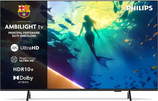 Philips 55PUS8000 Smart TV, 50 pouces, téléviseur, 4K UHD, son Dolby, dalle IPS, Google Assistant, Alexa et Siri, Philips Ambilight 55PUS8000 4K LED