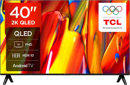 Google 40V5C Smart TV, 40 pouces, téléviseur, QLED, HDR, Android OS, Full HD, TCL, Design Mince