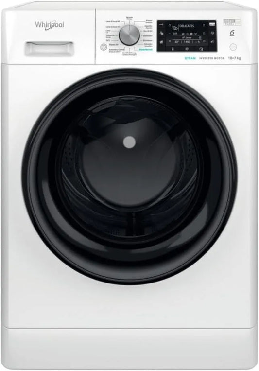Whirlpool 1400RPM FFWDD1074489 Lave-linge séchant, 7 kg, lave-linge, sèche-linge, blanc